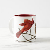 Tasse 2 Couleurs Les cardinaux rouges des festivals (Devant gauche)