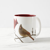 Tasse 2 Couleurs Les cardinaux rouges des festivals (Devant droit)