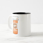 Tasse 2 Couleurs Les chevaux sont ma drogue (Devant gauche)