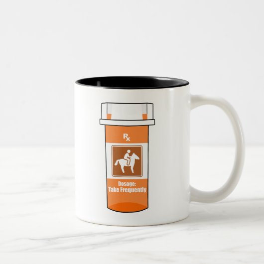 Tasse 2 Couleurs Les chevaux sont ma drogue (Droit)