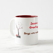 Tasse 2 Couleurs Les chiens écossais sont les bienvenus ! Art saiso (Devant gauche)