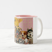 Tasse 2 Couleurs Les chiens sont amusement (Devant droit)