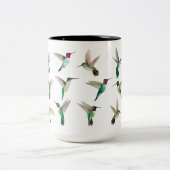 Tasse 2 Couleurs Les colibris à queue large et Anna (Centre)