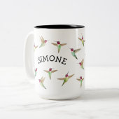 Tasse 2 Couleurs Les Colibris d'Anna (Devant gauche)