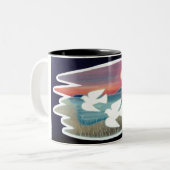 Tasse 2 Couleurs Les colombes (Devant gauche)
