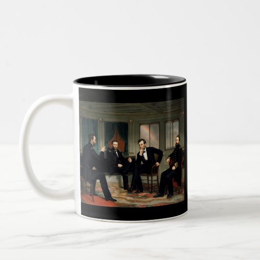 Tasse 2 Couleurs Les conciliateurs avec Abraham Lincoln (Gauche)