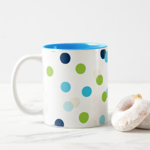 Tasse 2 Couleurs Les CONFETTIS d'AMUSEMENT REPÈRENT la rétro chaux