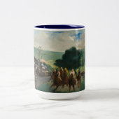 Tasse 2 Couleurs Les courses à Longchamp - Édouard Manet (Centre)