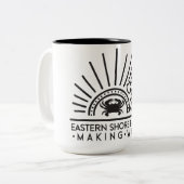 Tasse 2 Couleurs Les crabes sur la boue de café (Devant gauche)