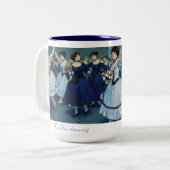 Tasse 2 Couleurs Les danseurs bleus mug. (Devant gauche)