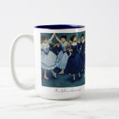 Tasse 2 Couleurs Les danseurs bleus mug. (Gauche)