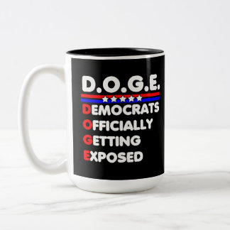 Tasse 2 Couleurs Les Démocrates DU DOGE se font officiellement expo