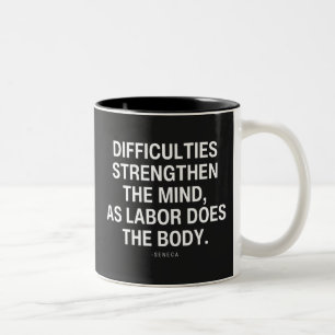 Tasse 2 Couleurs Les Difficultés Du Stoïsme Renforcent L'Esprit Com