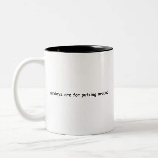 Tasse 2 Couleurs Les dimanches, c'est pour se balader (Gauche)
