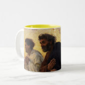 Tasse 2 Couleurs Les disciples Peter et fonctionnement de John (Devant gauche)