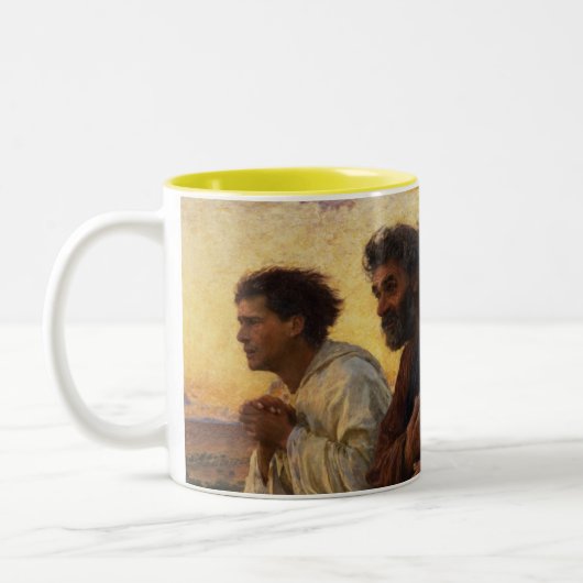 Tasse 2 Couleurs Les disciples Peter et fonctionnement de John (Gauche)