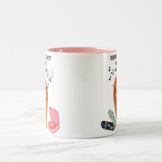 Tasse 2 Couleurs Les Écureuils Veux Juste S'Amuser (Centre)