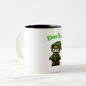 Tasse 2 Couleurs Les elfes gouvernent ! (Devant gauche)