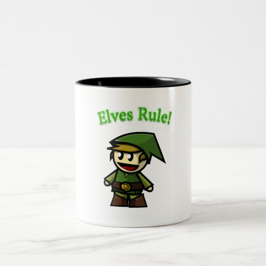 Tasse 2 Couleurs Les elfes gouvernent ! (Centre)