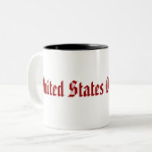 Tasse 2 Couleurs Les Etats-Unis d'Amérique (Devant gauche)