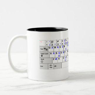 Tasse 2 Couleurs Les États-Unis occupation de clavier