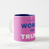 Tasse 2 Couleurs Les Femmes Pour Trump (Devant gauche)