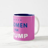 Tasse 2 Couleurs Les Femmes Pour Trump (Devant droit)