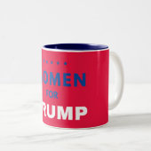 Tasse 2 Couleurs Les Femmes Pour Trump (Devant droit)