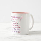Tasse 2 Couleurs Les femmes sont des anges (Devant droit)