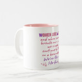 Tasse 2 Couleurs Les femmes sont des anges (Devant gauche)