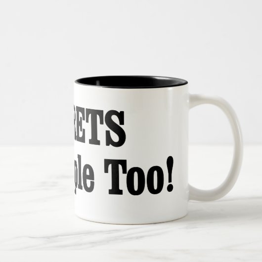 Tasse 2 Couleurs Les FERRETS Sont Aussi Des Gens ! (Droit)