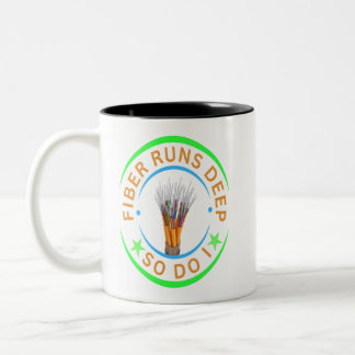 Tasse 2 Couleurs Les fibres sont profondes, moi aussi