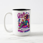 Tasse 2 Couleurs Les Filles Voulaient Juste... (Gauche)