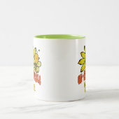 Tasse 2 Couleurs Les Fleurs de soleil de Mama (Centre)