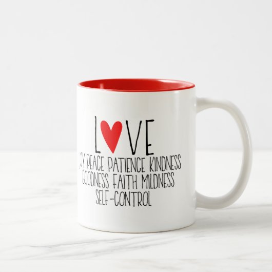 Tasse 2 Couleurs "Les fruits de l'Esprit de l'Éternel" (Droit)