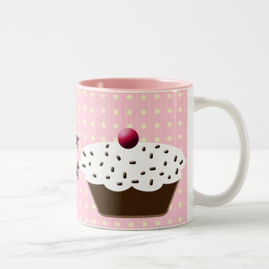 Tasse 2 Couleurs Les gâteaux mignons (Droit)