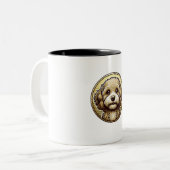 Tasse 2 Couleurs Les gaufres de la confiture Cavapoo (Devant gauche)