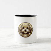 Tasse 2 Couleurs Les gaufres de la confiture Cavapoo (Centre)