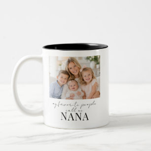 Tasse 2 Couleurs Les gens que j'aime m'appellent cadeau photo Nana