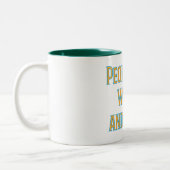 Tasse 2 Couleurs Les gens sont bizarres et durs (Gauche)