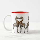 Tasse 2 Couleurs Les girafes amoureuses (Gauche)