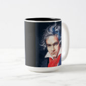 Tasse 2 Couleurs Les grands compositeurs : Beethoven (Devant droit)