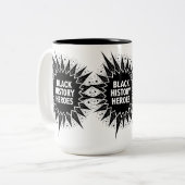 Tasse 2 Couleurs Les héros de l'histoire noire célèbrent le Mois de (Devant gauche)