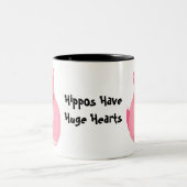 Tasse 2 Couleurs Les Hippopotames Ont Un Grand Coeur (Centre)