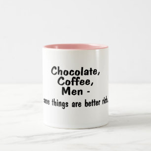Tasse 2 Couleurs Les hommes de café de chocolat quelques choses