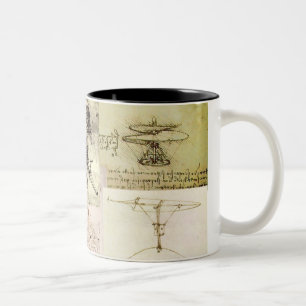 Tasse 2 Couleurs Les inventions de Davinci