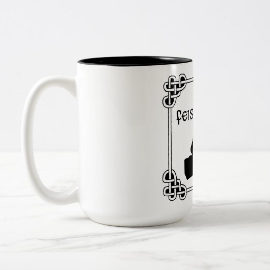 Tasse 2 Couleurs Les Irlandais dansent la maman celtique de Feis de (Gauche)