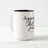 Tasse 2 Couleurs Les jambes sont des pantalons (Devant gauche)