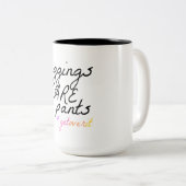 Tasse 2 Couleurs Les jambes sont des pantalons (Devant droit)