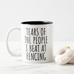 TASSE 2 COULEURS LES LARMES DES GENS QUE JE BAT À FENCING